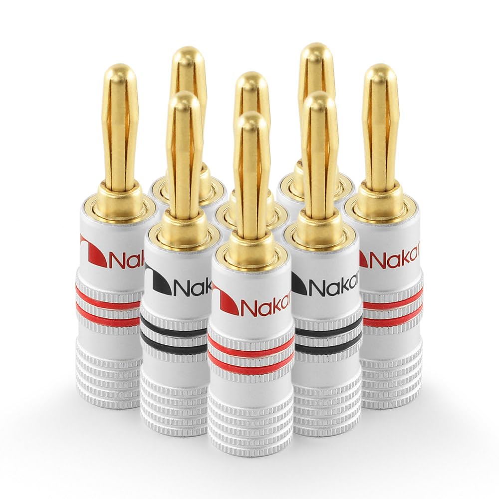 Amazon | Nakamichi バナナプラグ banana plugs 24K金メッキ